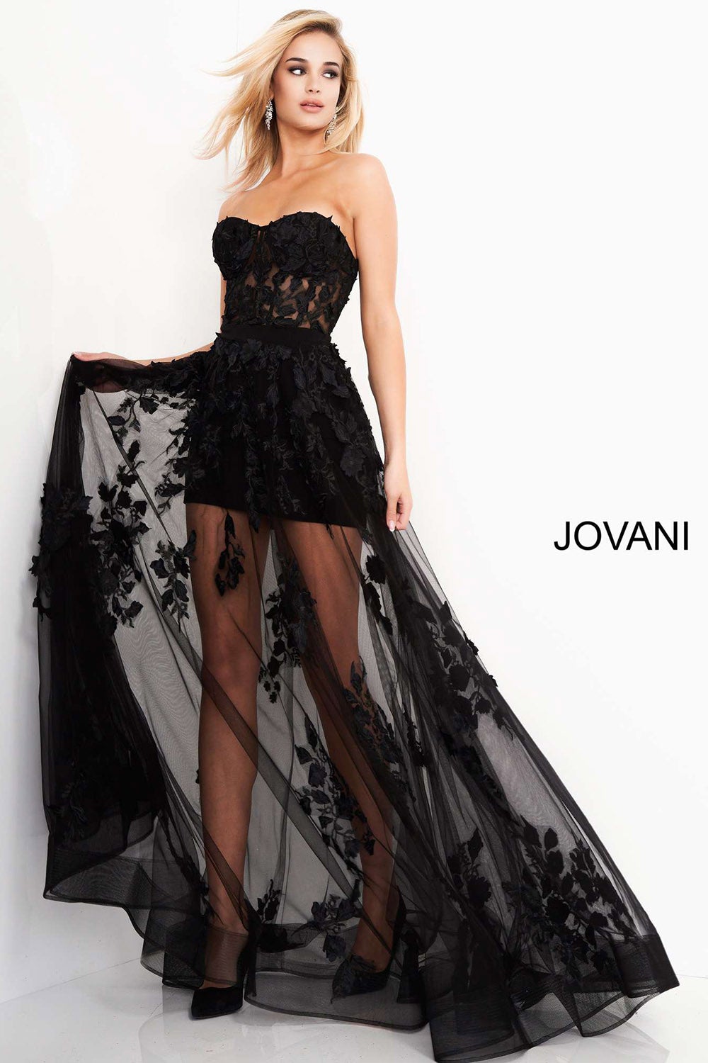 Strapless Corset Bodice Prom Dress Jovani 02845 Morvarieds Boutique