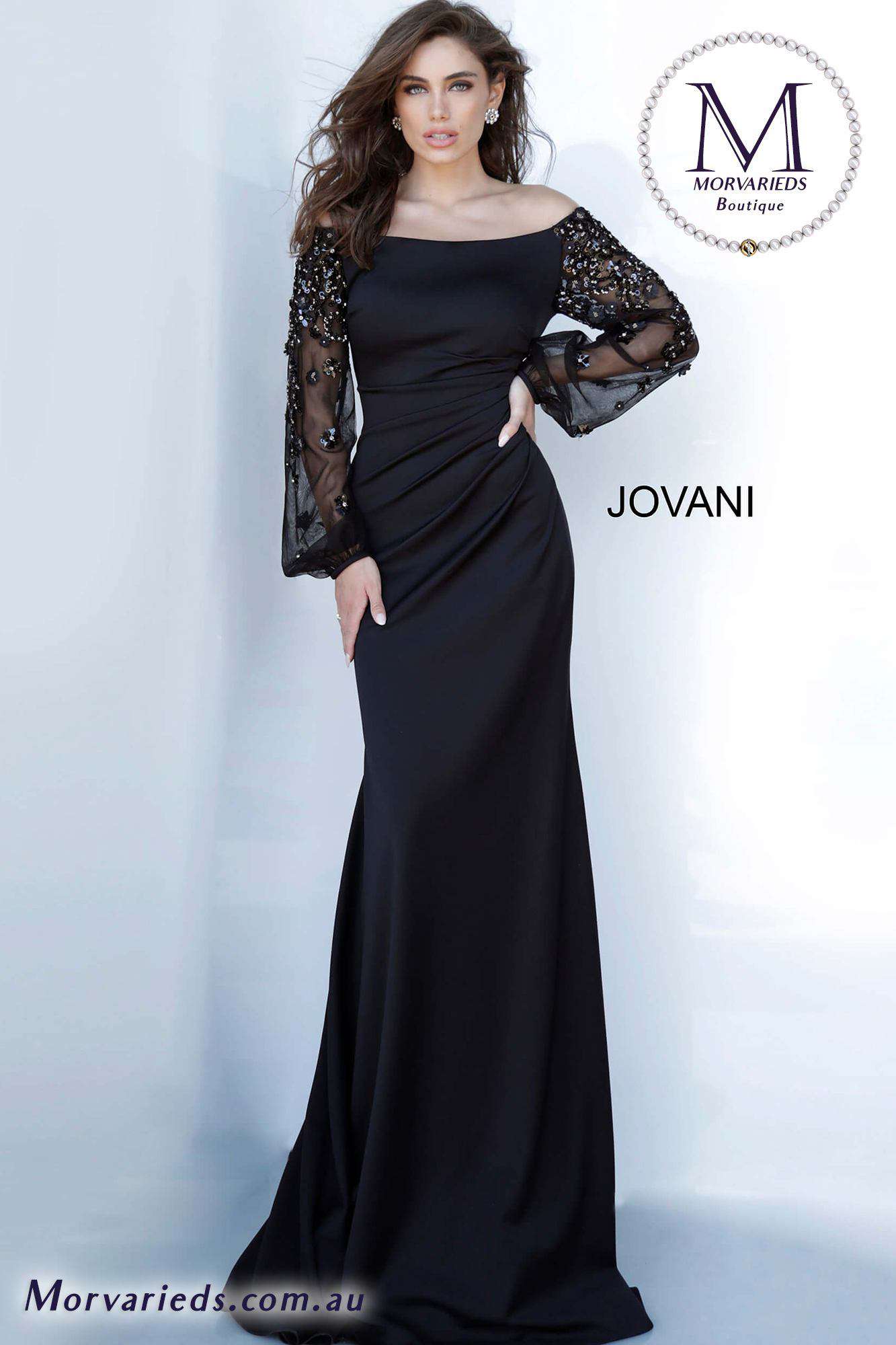 Long Sleeve Evening Dress Jovani 1156 Morvarieds Boutique