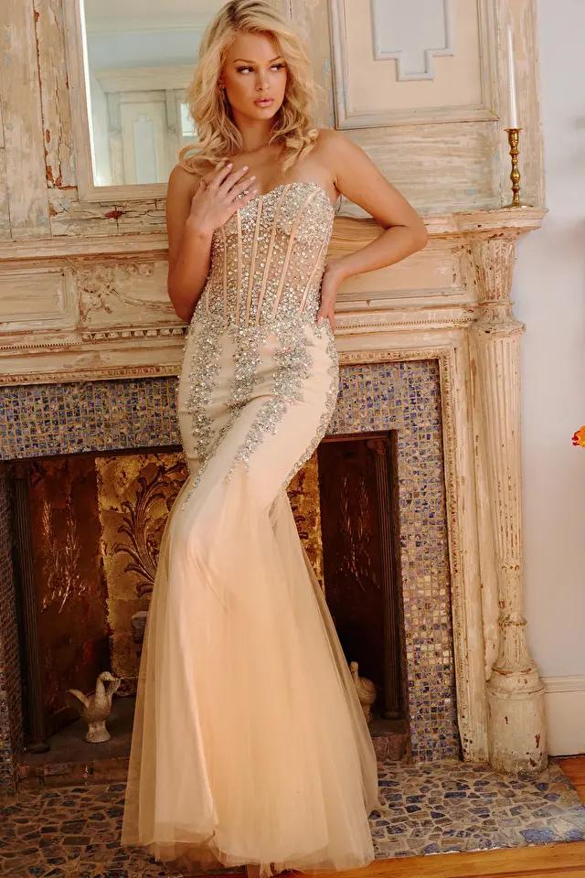 Jovani Dresses at Morvarieds photo showing a beaded dress