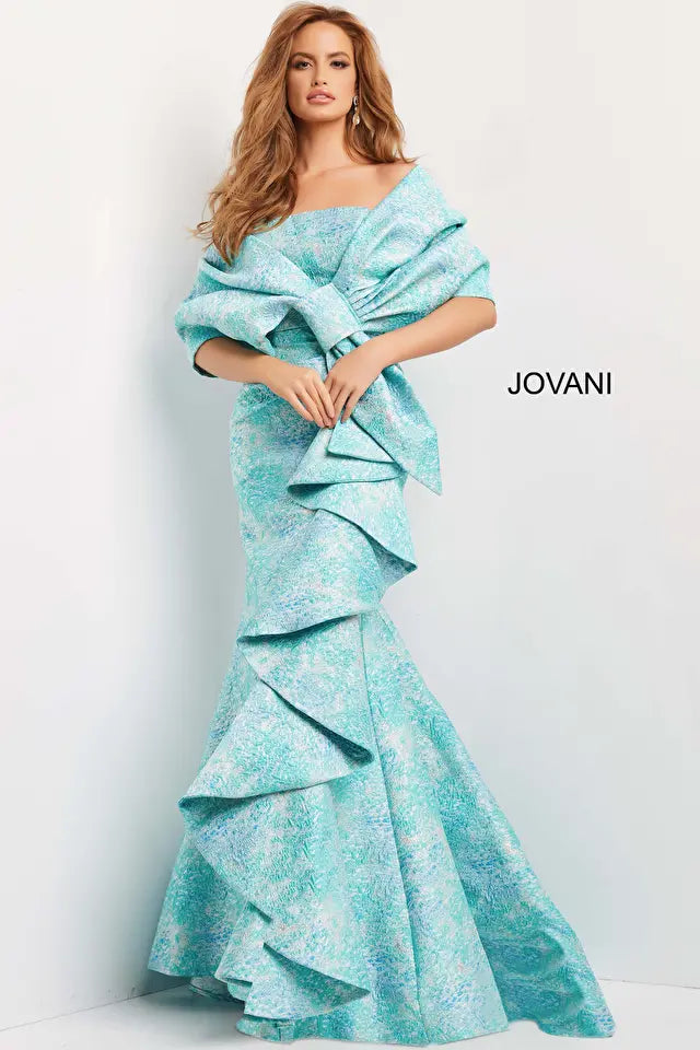 Blue Mint Mother Of The Bride Dress - Jovani 08093