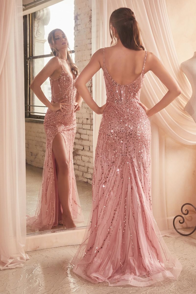 SEQUIN FITTED GOWN | Ladvine CD0220 (Cinderella Divine)