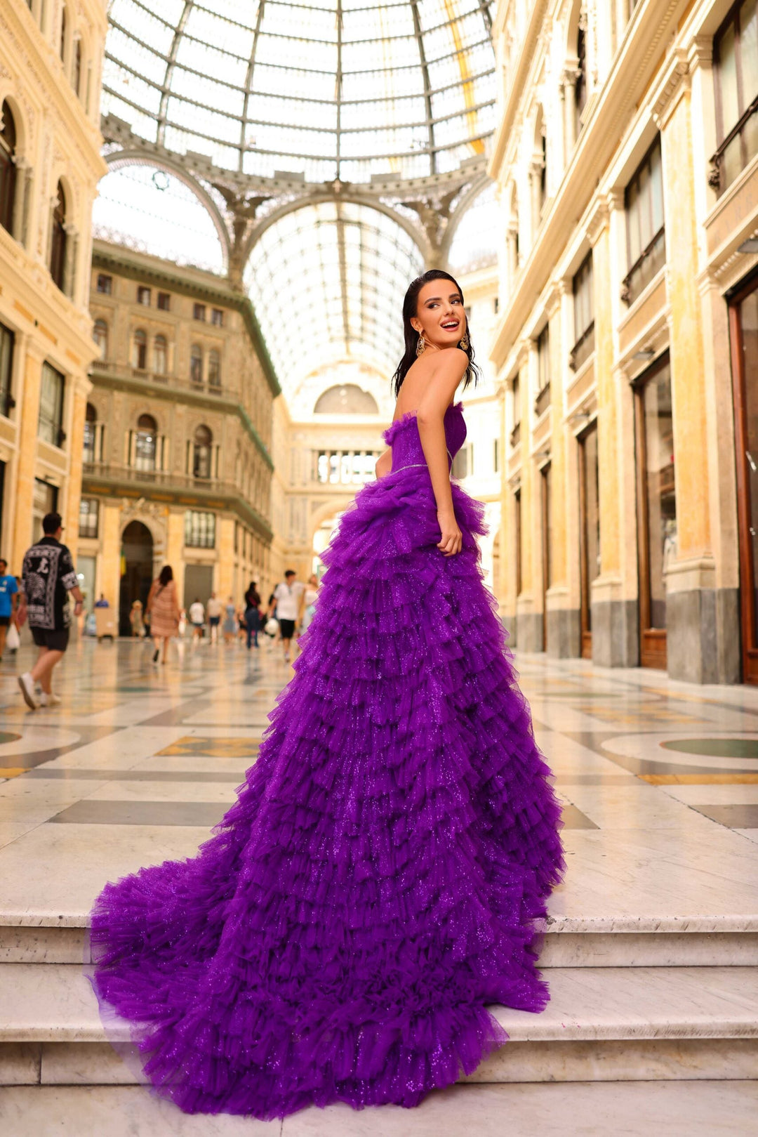 Nicoletta Dress 1047 - Designer Evening Gown - Morvarieds
