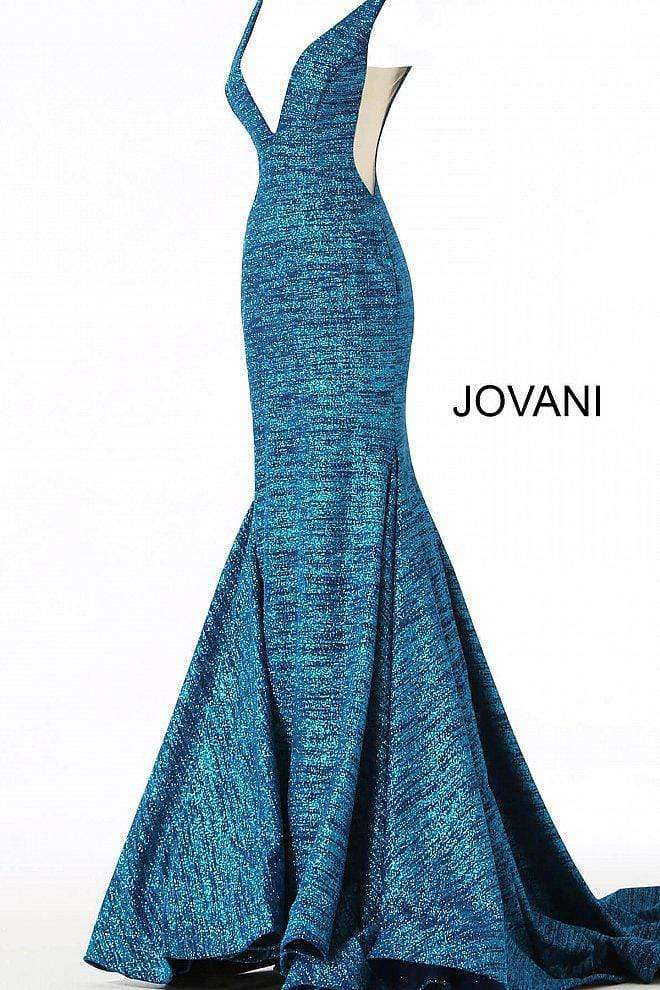 Fitted Plunging Neckline Formal Dress Jovani 47075 - Morvarieds Boutique