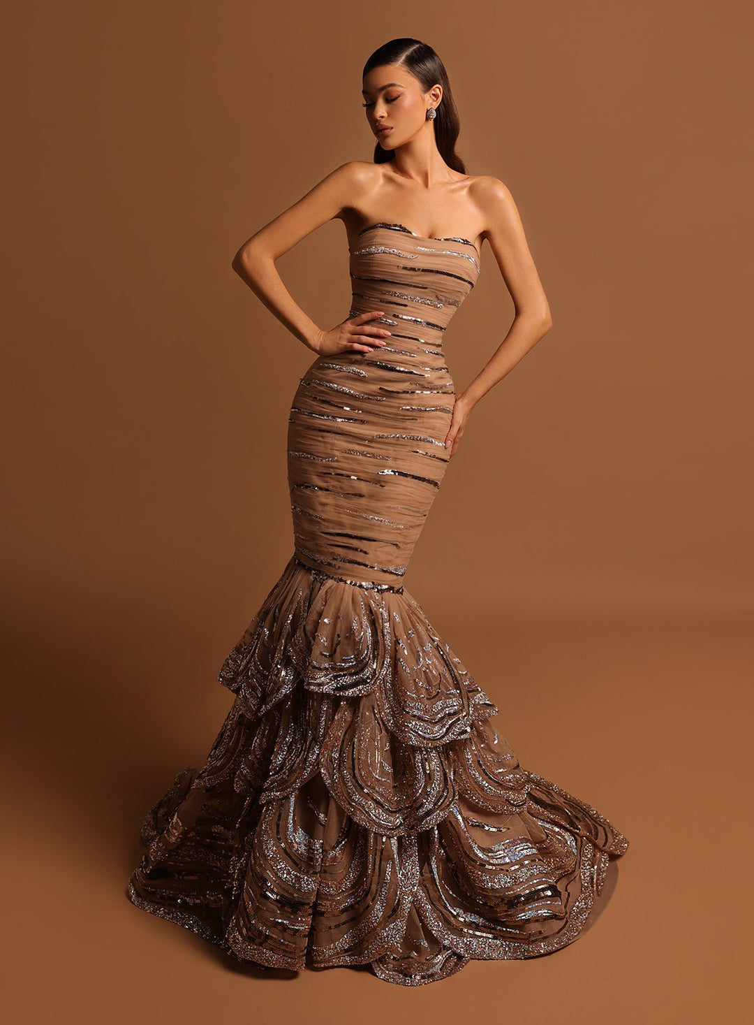 Formal Dress | CHAPLIN - Tarik Ediz Evening Dress 98556 - Morvarieds Fashion