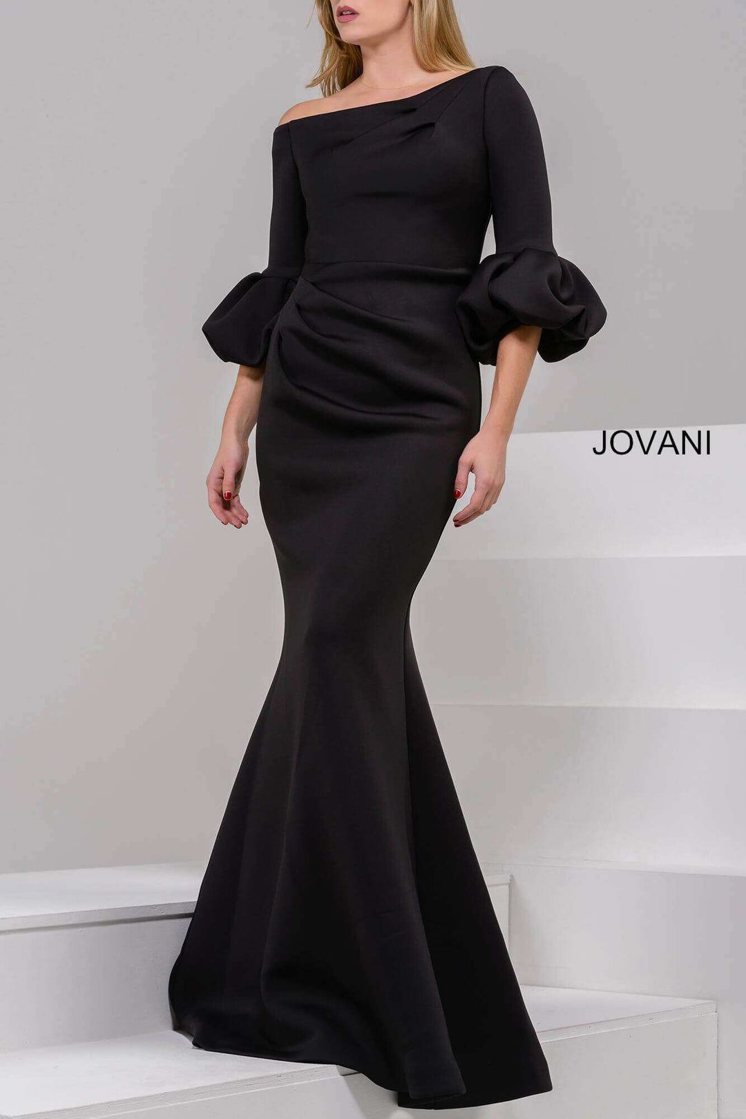 One Shoulder Scuba Prom Dress Jovani 39739 - Morvarieds Fashion