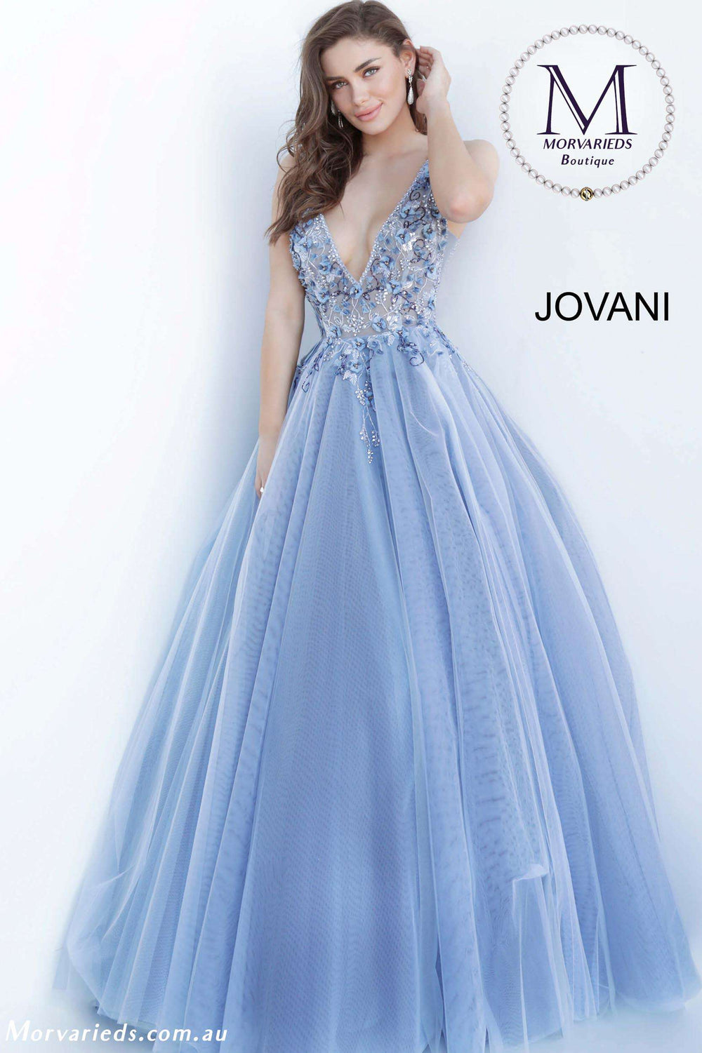 Floral Embellished Prom Ballgown Jovani 3110 - Morvarieds Fashion