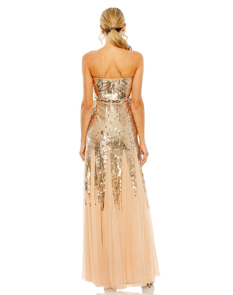 Sleeveless Sequin Mesh Gown | Mac Duggal 93959 - Morvarieds Fashion