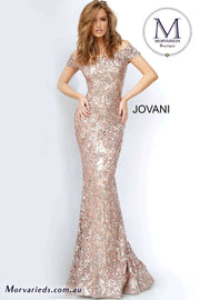 Off the Shoulder Sequin Prom Gown Jovani 1122 - Morvarieds Fashion