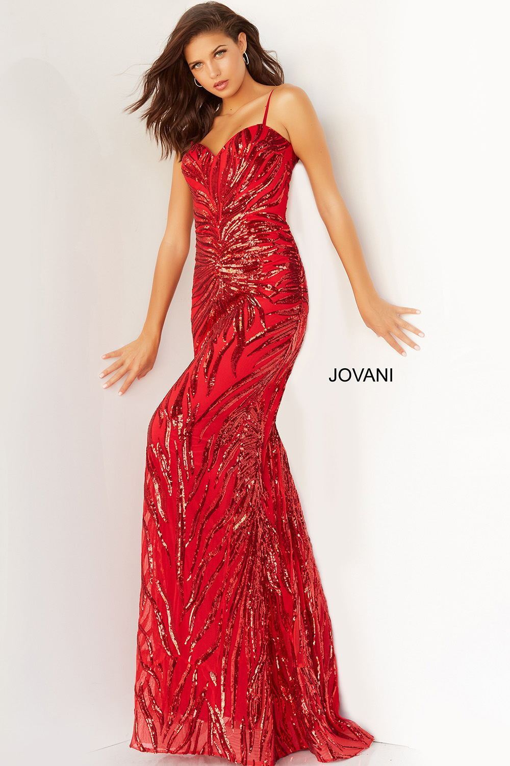 Embellished Tie Back Prom Dress Jovani 08481 - Morvarieds Fashion
