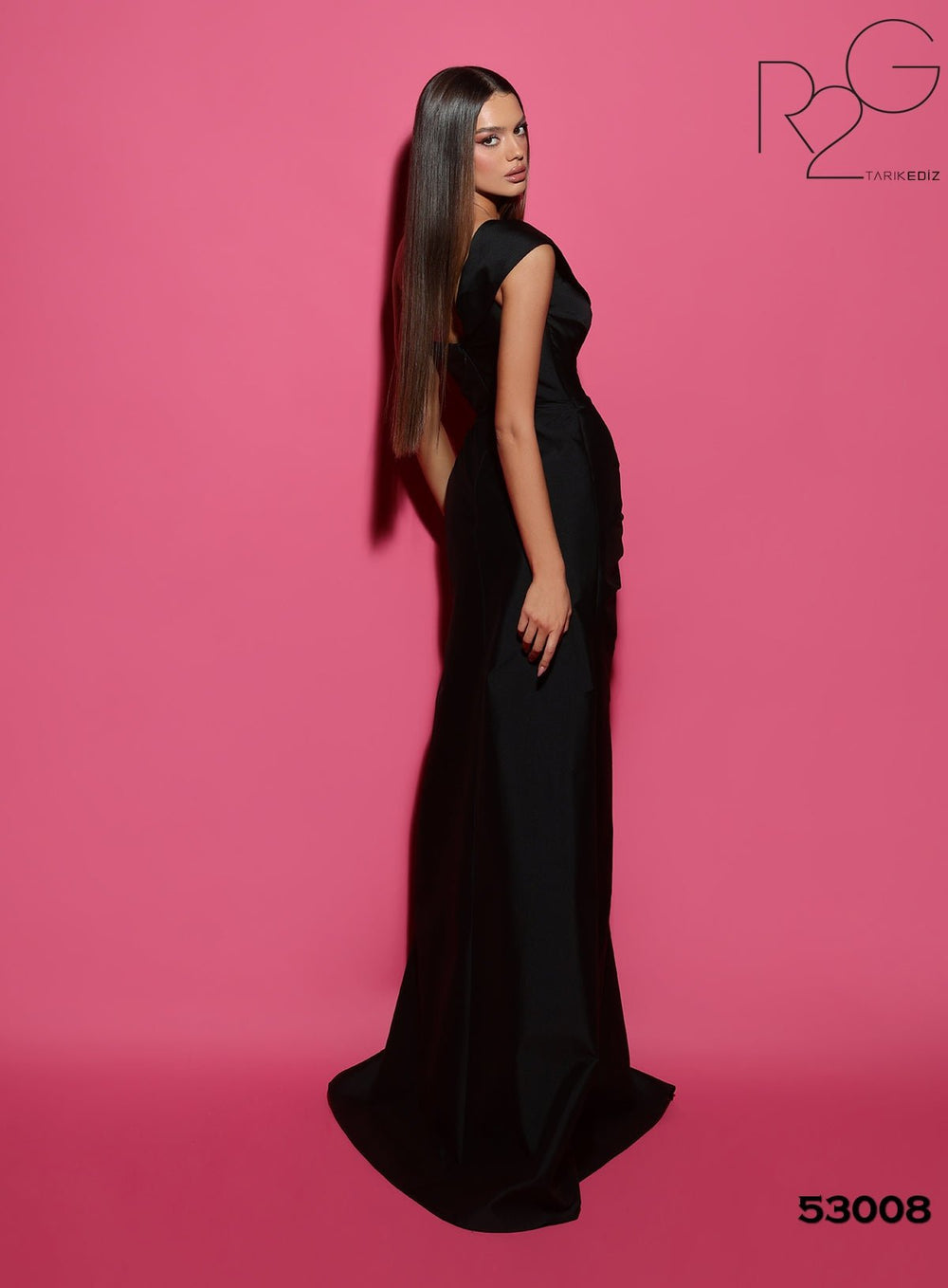 Ruched Formal Dress | NORIS - Tarik Ediz Prom Dress 53008 - Morvarieds Fashion