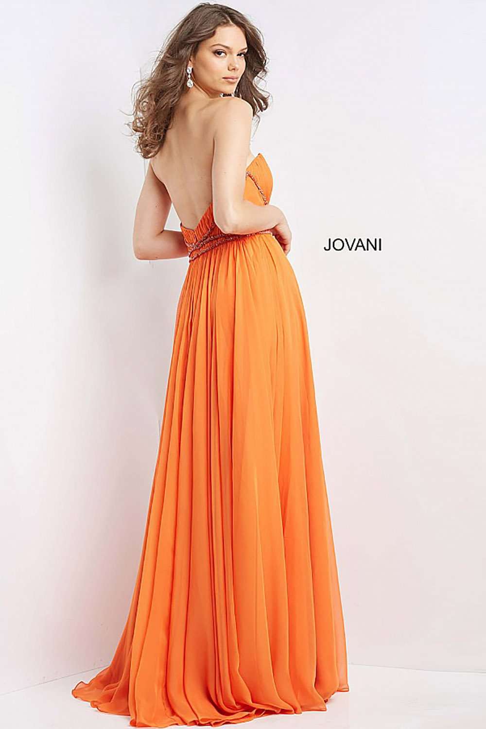 Gorgeous Chiffon Strapless Prom Dress Jovani 05971 - Morvarieds Fashion