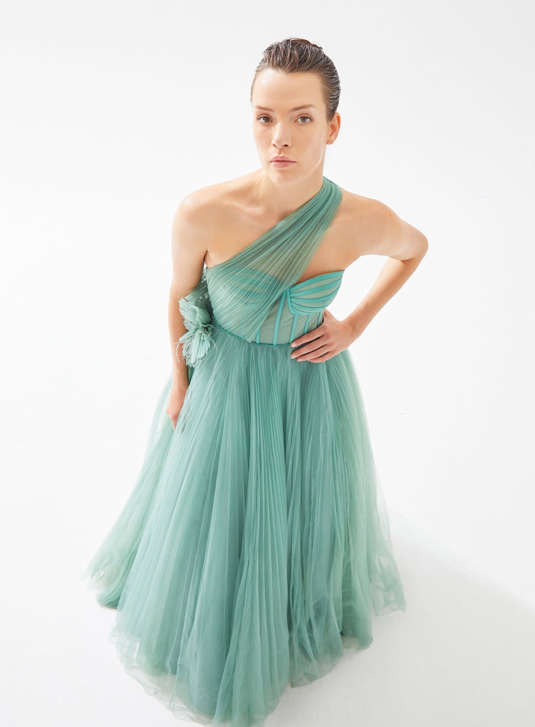 Evening Dress | CRISTA - Tarik Ediz Evening Dress 98254 - Morvarieds Fashion