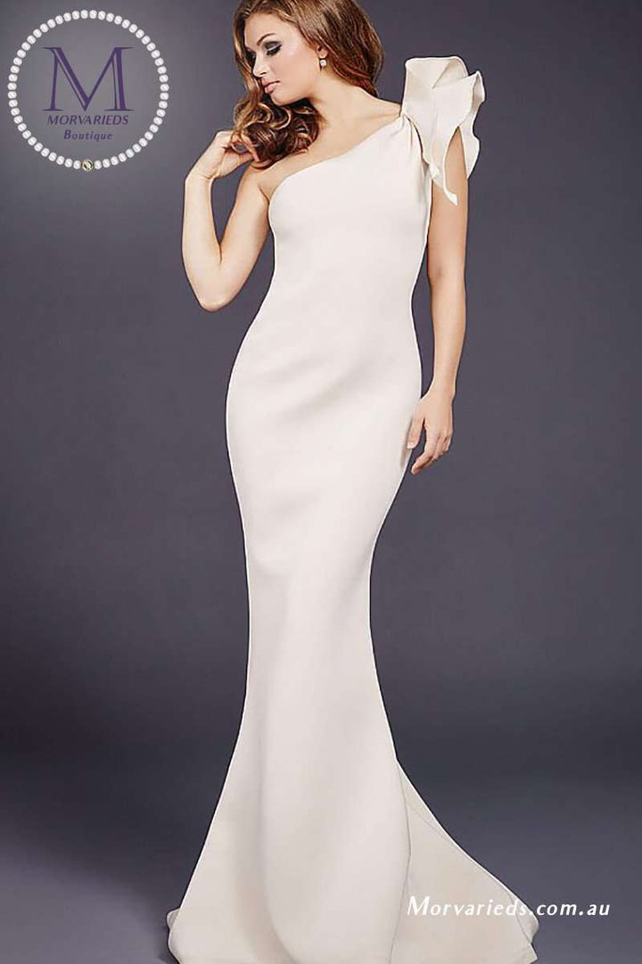 Scuba Dress | Mermaid Bridesmaid Gown Jovani 32602 - Morvarieds Fashion
