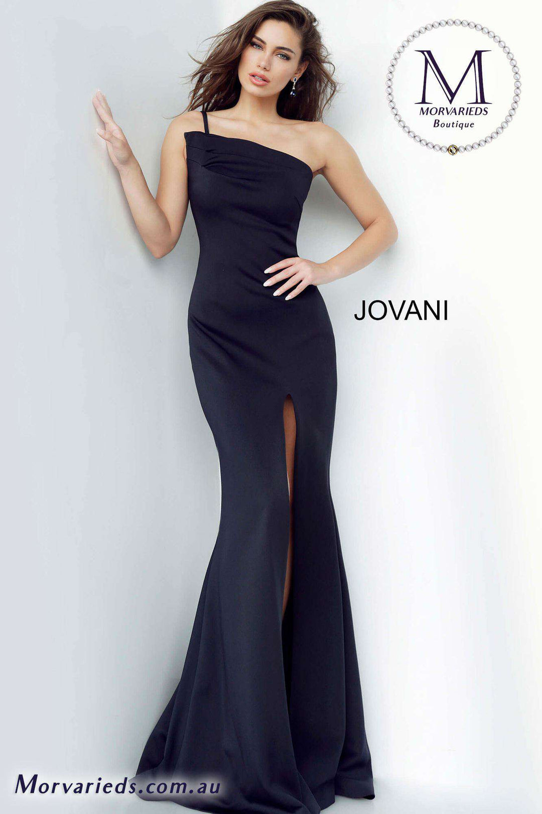 One Shoulder Scuba Prom Dress Jovani 00567 - Morvarieds Fashion