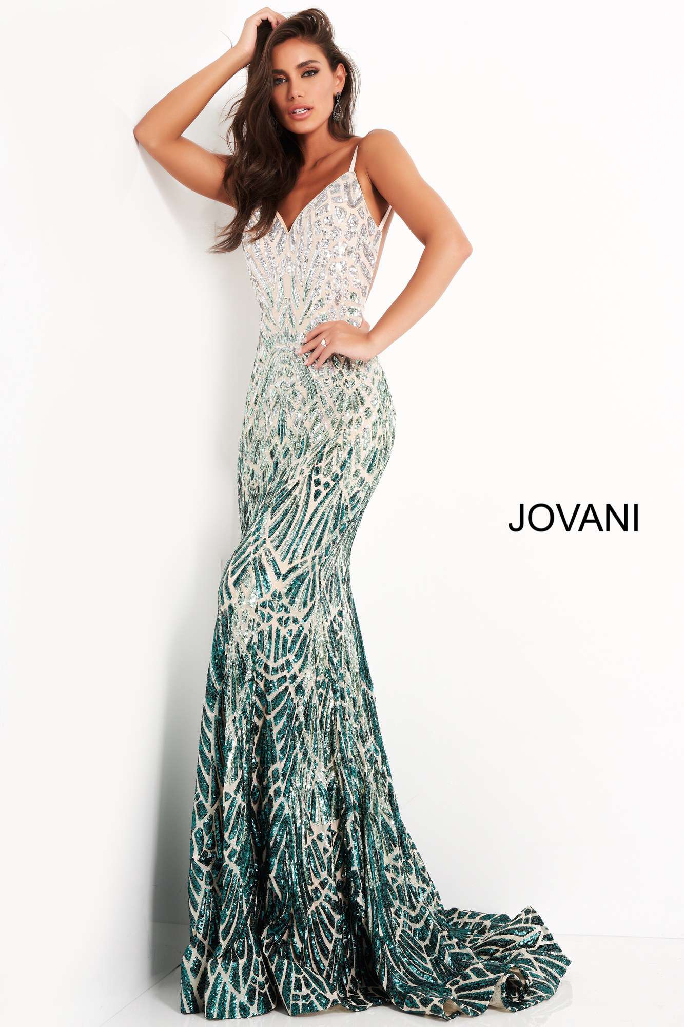 Backless Sequin Prom Dress Jovani 06450 Morvarieds Boutique