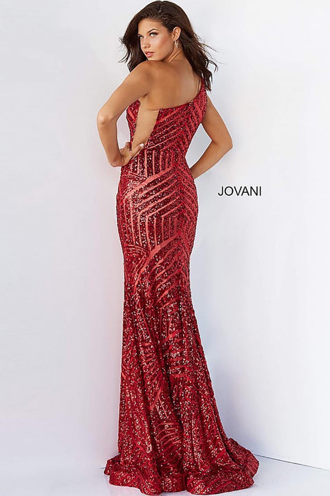 Sequin Embellished Long Prom Gown Jovani 06017 - Morvarieds Fashion