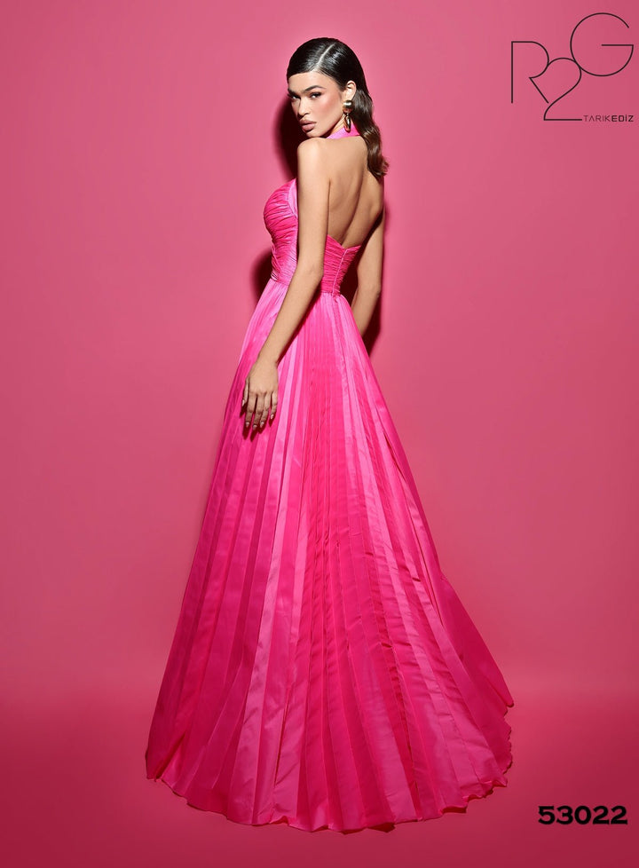 Ruched Formal Dress |STELLA - Tarik Ediz Prom Dress 53022 - Morvarieds Fashion