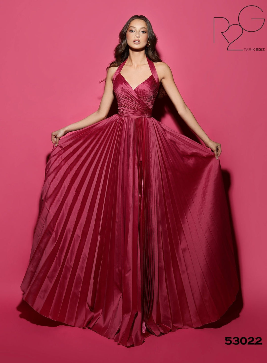 Ruched Formal Dress |STELLA - Tarik Ediz Prom Dress 53022 - Morvarieds Fashion