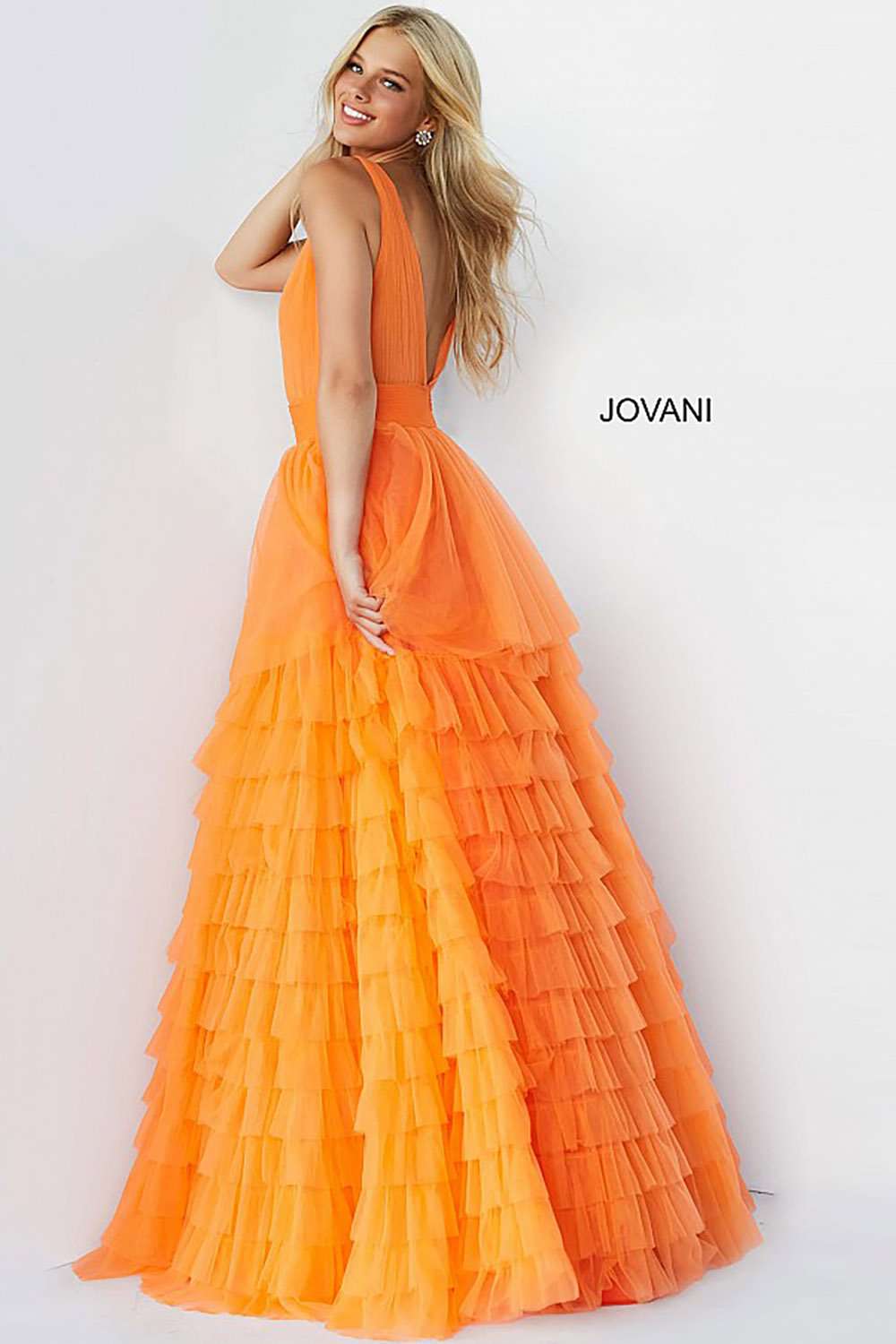 Tulle Layered Skirt Prom Dress Jovani 07264 - Morvarieds Fashion