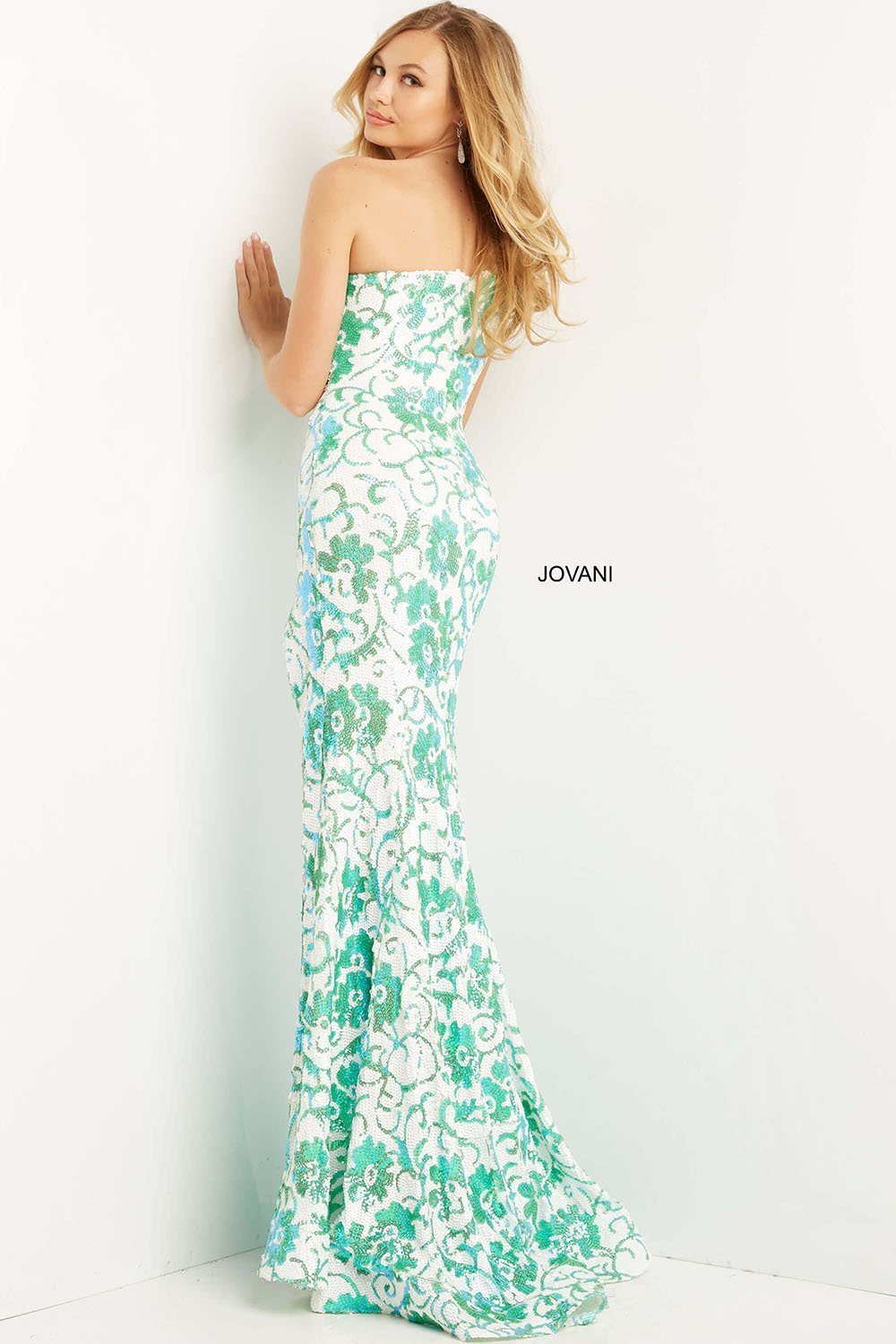 One Shoulder Sequin Prom Dress Jovani 08256 - Morvarieds Fashion