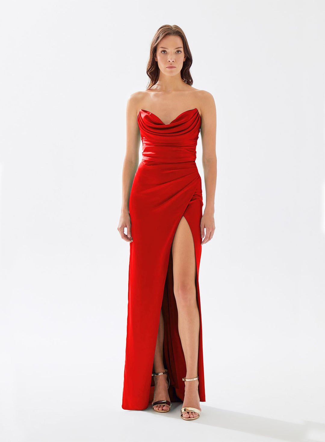 Evening Dress | LYRA - Tarik Ediz Evening Dress 52020 - Morvarieds Fashion