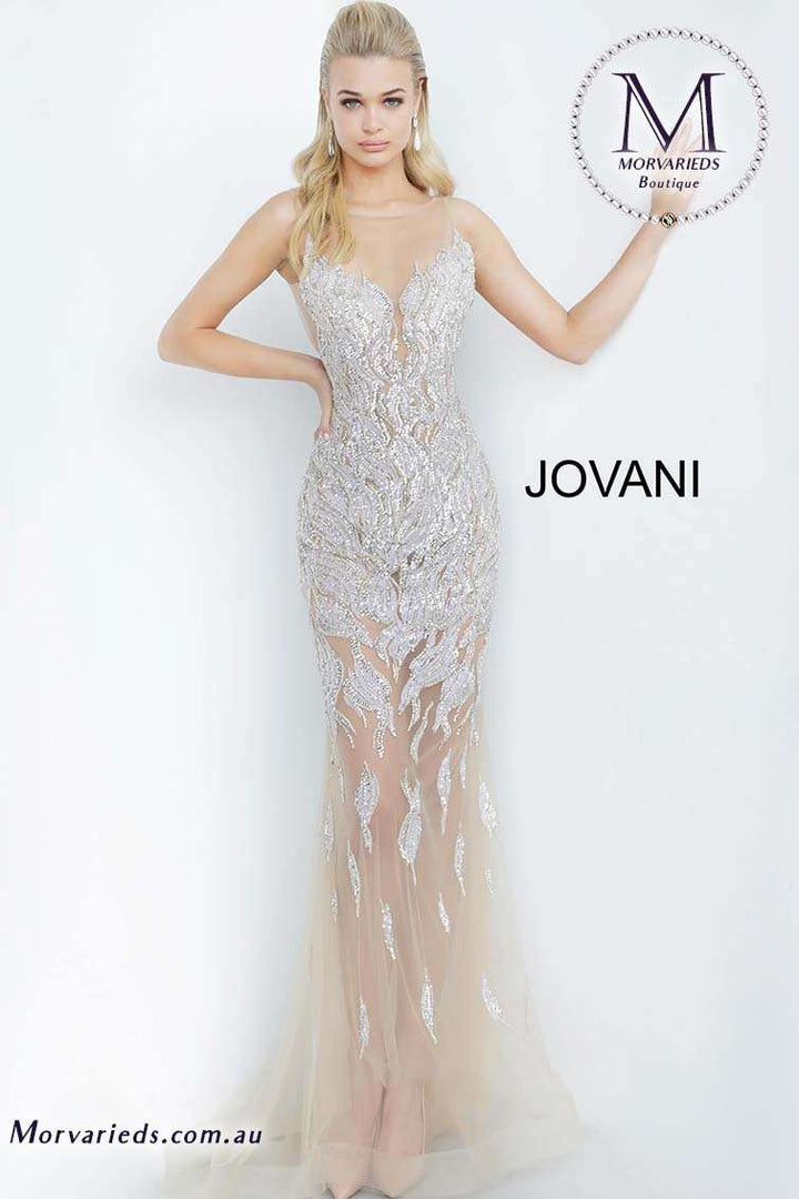 CL - Bodice Embellished Prom Dress Jovani 67786 - Morvarieds Fashion
