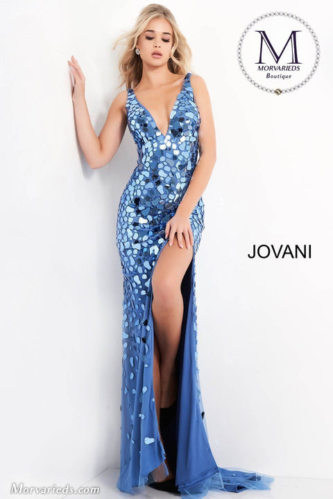 Embellished V Neckline Prom Dress Jovani 02479 - Morvarieds Fashion