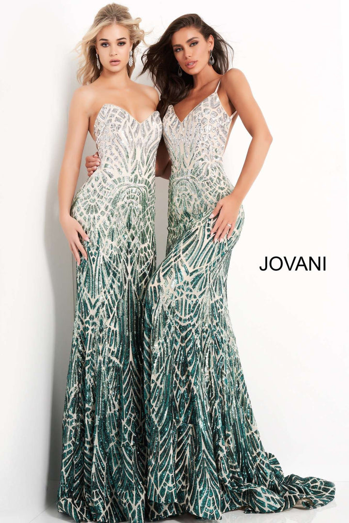 Embellished Strapless Prom Dress Jovani 06459 - Morvarieds Fashion