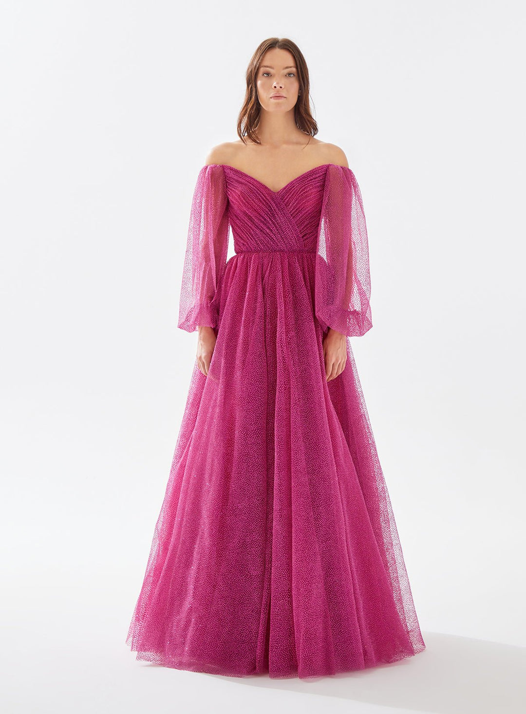 Evening Dress | ELANOR - Tarik Ediz Evening Dress 52012 - Morvarieds Fashion