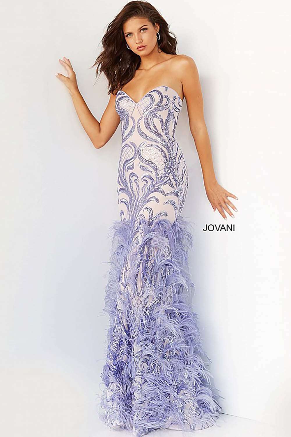 Strapless Embellished Prom Dress Jovani 05667 - Morvarieds Fashion