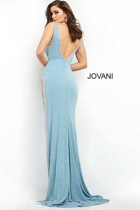 High Slit Embellished Prom Dress Jovani 06276 - Morvarieds Fashion
