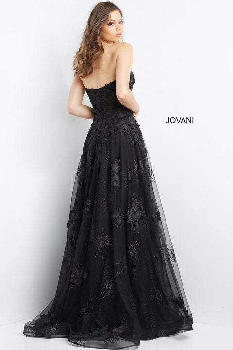 Strapless Corset Bodice Prom Dress Jovani 07304 - Morvarieds Fashion