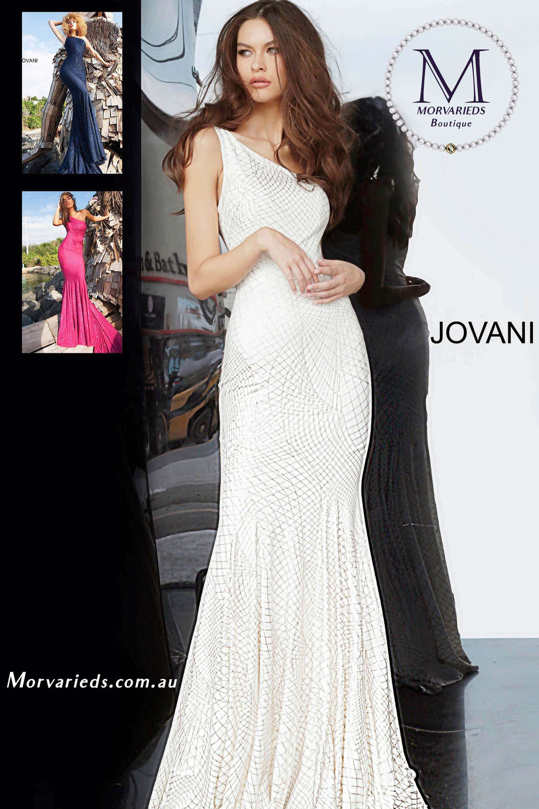 One Shoulder Fitted Prom Dress Jovani 1119 - Morvarieds Fashion