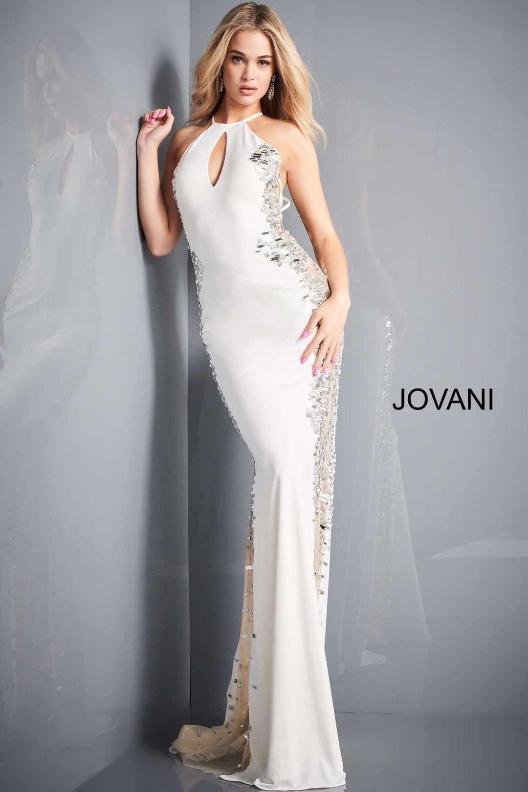 Jersey Embellished Prom Dress Jovani 1126 - Morvarieds Fashion