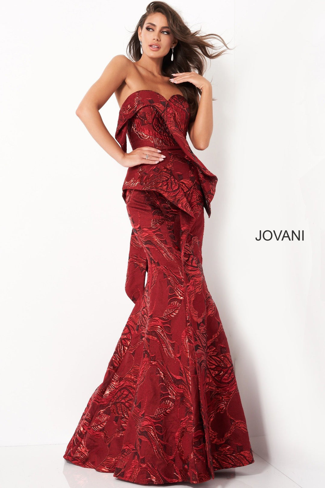 Strapless Mermaid Evening Dress Jovani 05020 - Morvarieds Fashion