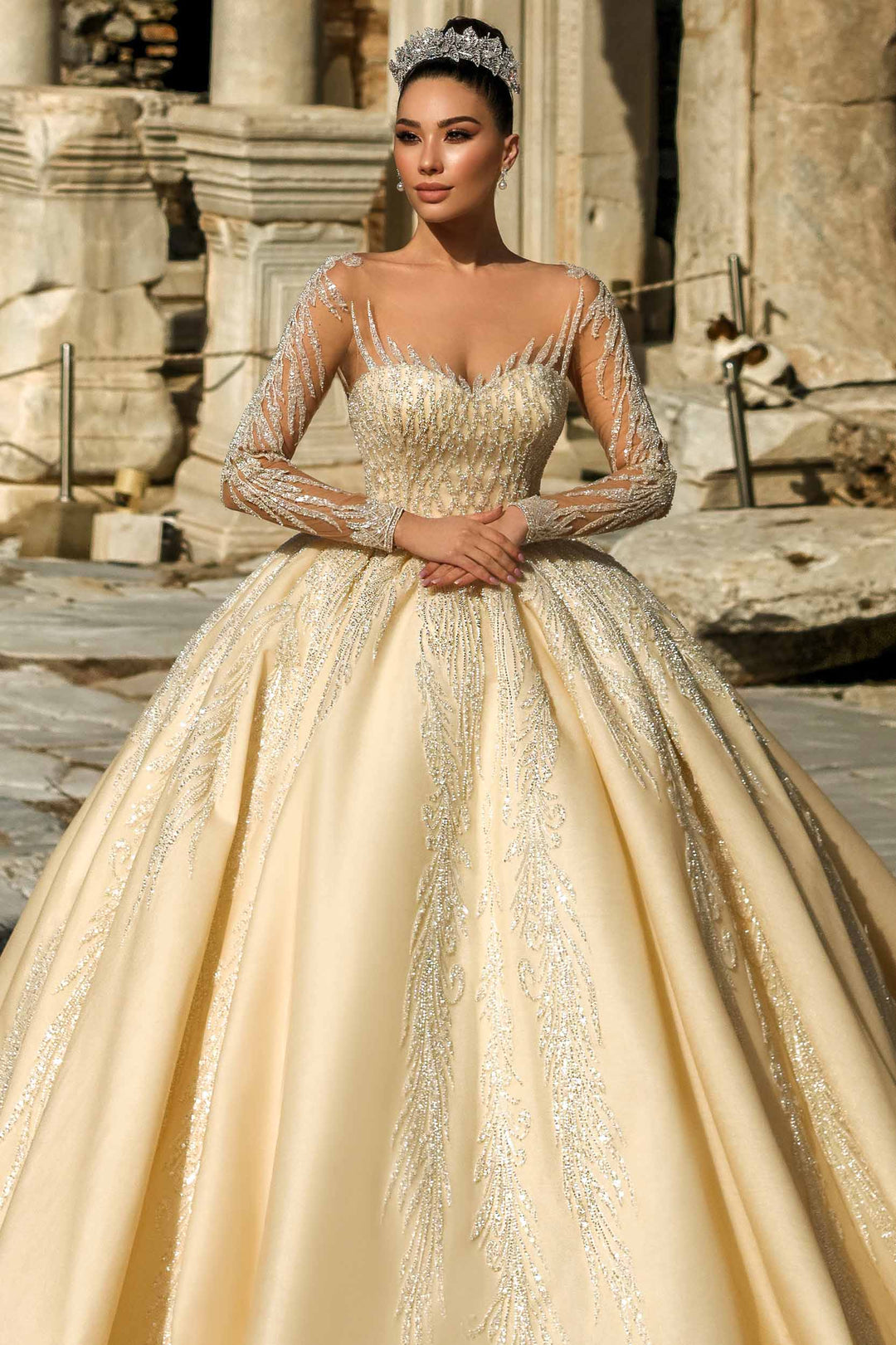 Wedding Dress - Emerald - Morvarieds Fashion