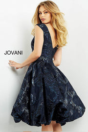 Fit and Flare Knee Length Cocktail Dress Jovani 05016 - Morvarieds Fashion