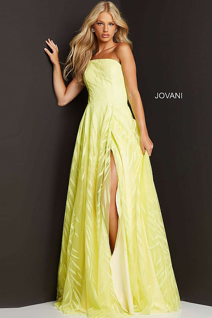 High Slit One Shoulder Prom Dress Jovani 07251 - Morvarieds Fashion