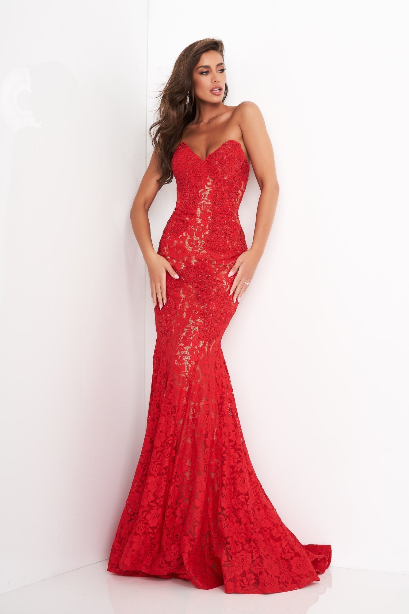 Jovani strapless dress best sale