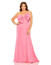 Bow Front Crepe Gown | Mac Duggal 49709 - Morvarieds Fashion