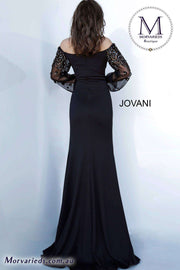Black Long Sleeve Evening Dress Jovani 1156 - Morvarieds Fashion