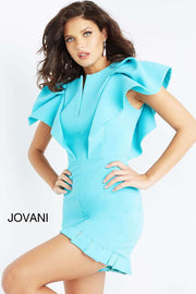 Crepe Homecoming Romper Dress Jovani 06942 - Morvarieds Fashion