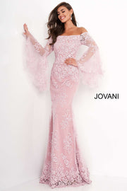 Long Bell Sleeve Evening Dress Jovani 02570 - Morvarieds Fashion