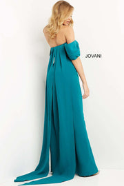 Off the Shoulder Prom Jumpsuit Dress Jovani 08209 - Morvarieds Fashion