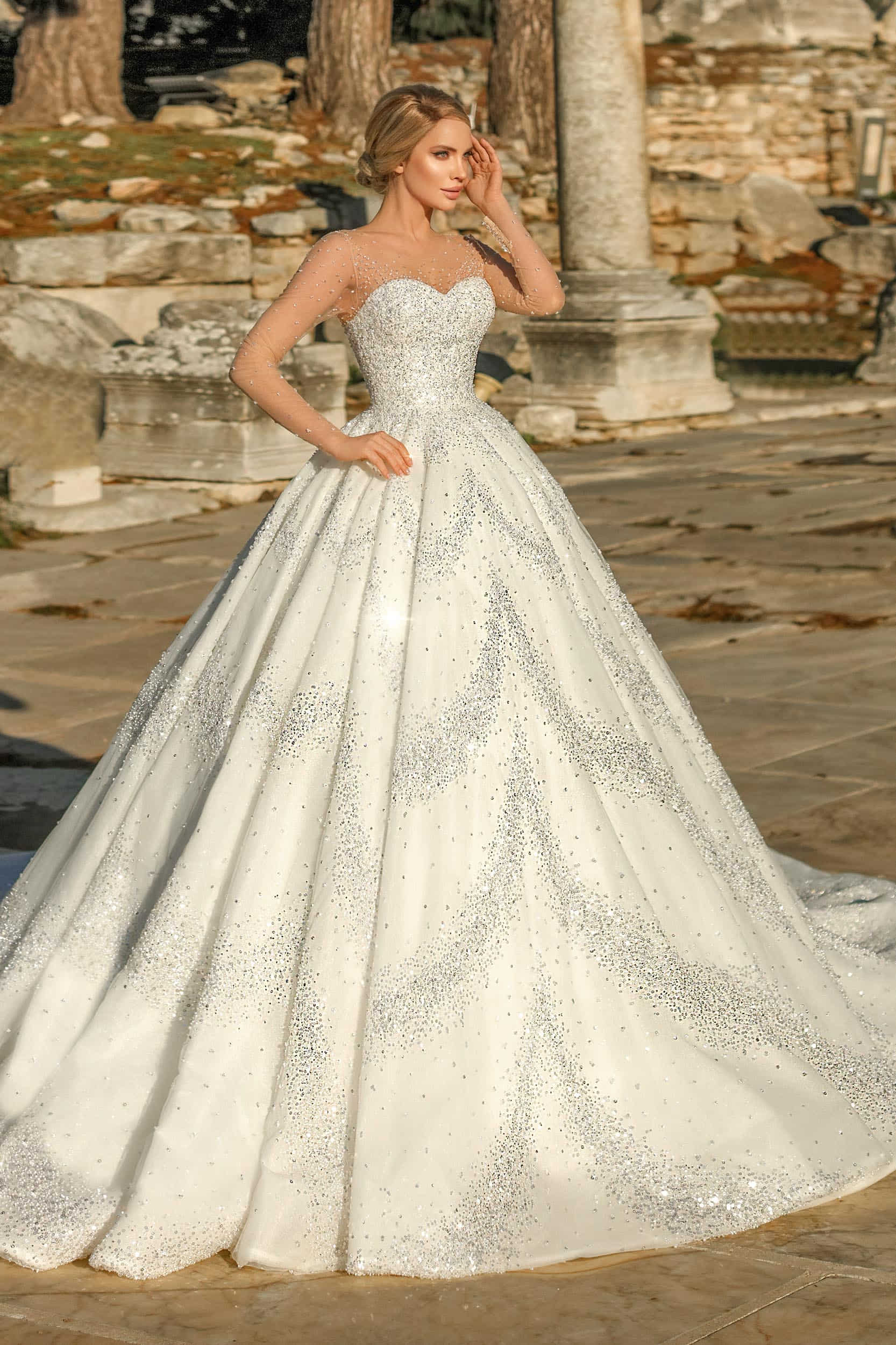 Diamond wedding dress on sale