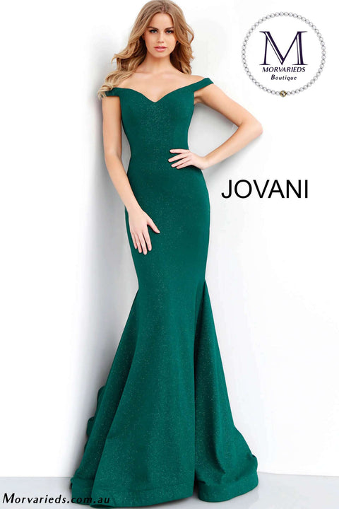 Off the Shoulder Floor length Prom Dress Jovani 55187 - Morvarieds Fashion