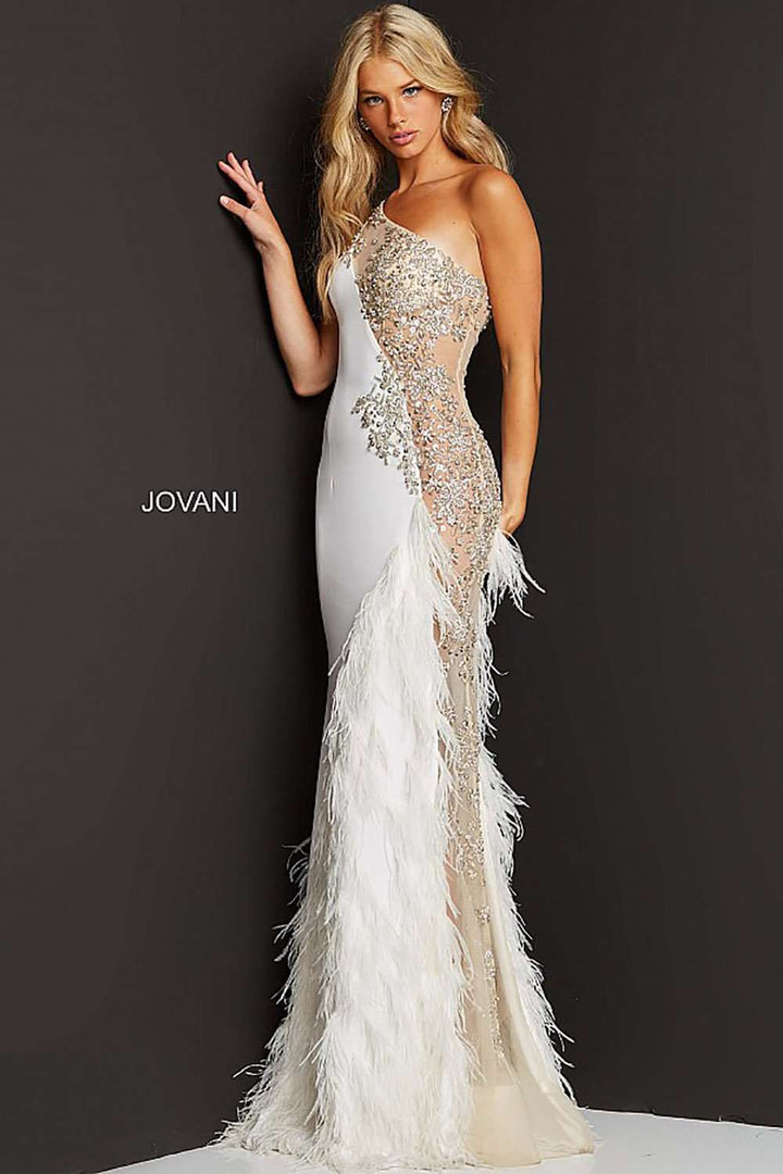 One Shoulder Sexy Prom Dress Jovani 03389 - Morvarieds Fashion
