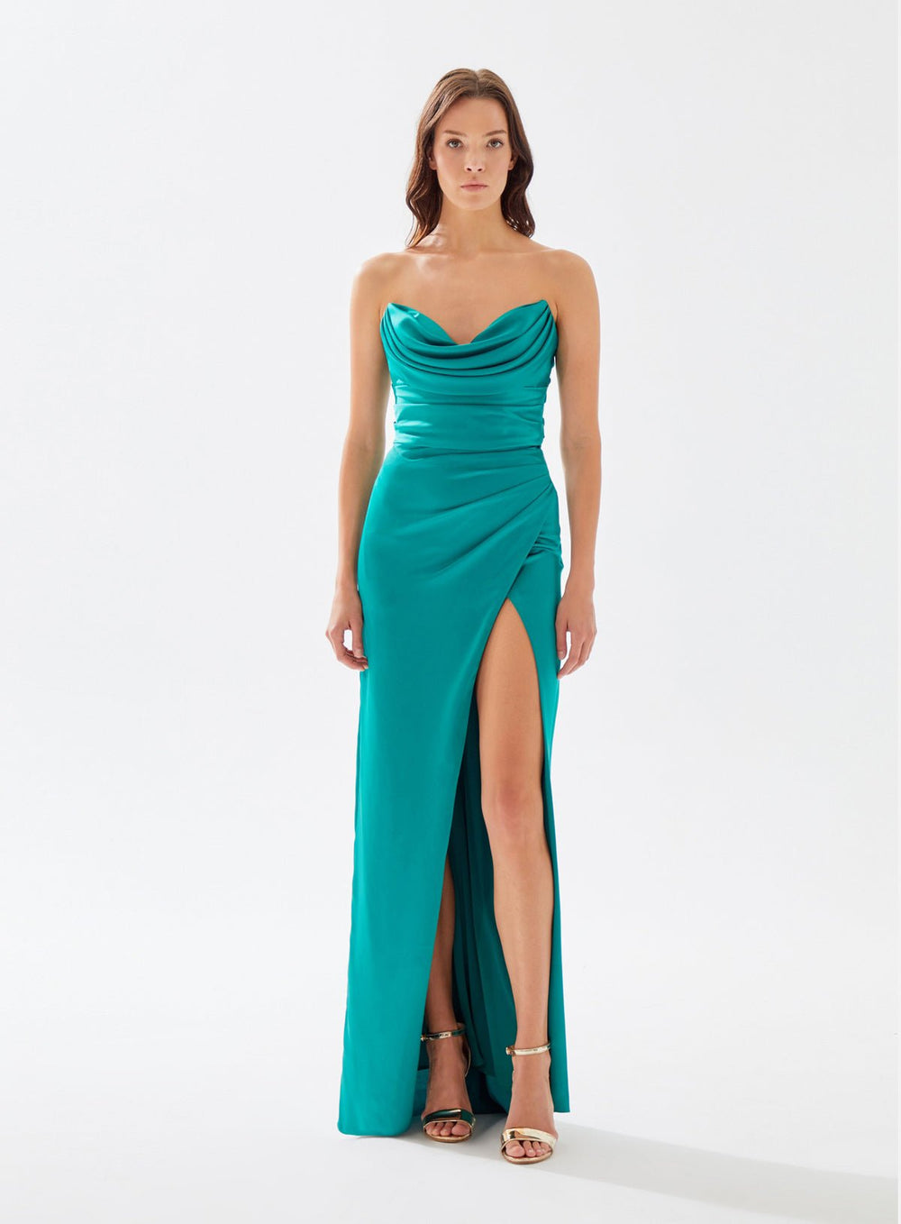 Evening Dress | LYRA - Tarik Ediz Evening Dress 52020 - Morvarieds Fashion