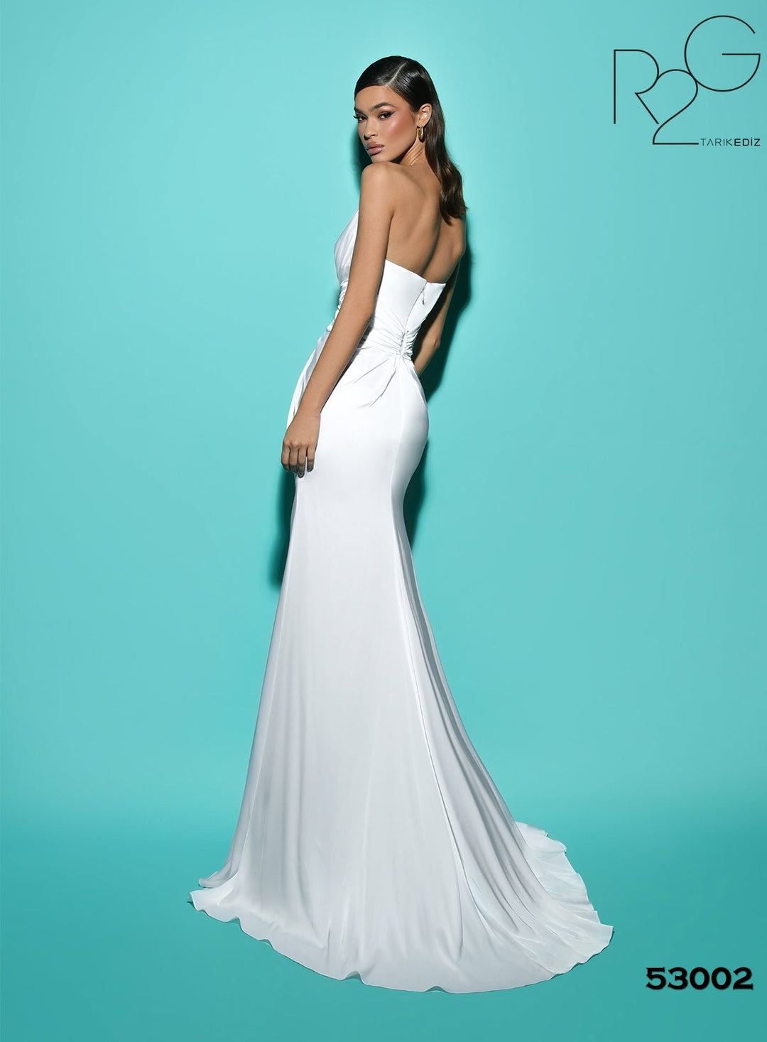 Ruched Formal Dress | BLAKE - Tarik Ediz Prom Dress 53002 - Morvarieds Fashion