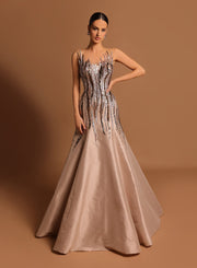 Ruched Formal Dress | SPACE - Tarik Ediz Prom Dress 98557 - Morvarieds Fashion